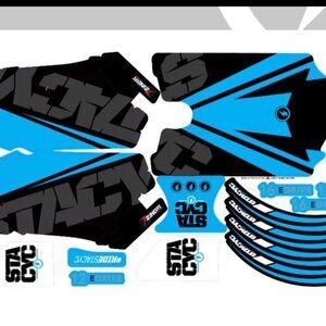 Stacyc GRAPHICS KIT - ELECTRIFY CYAN